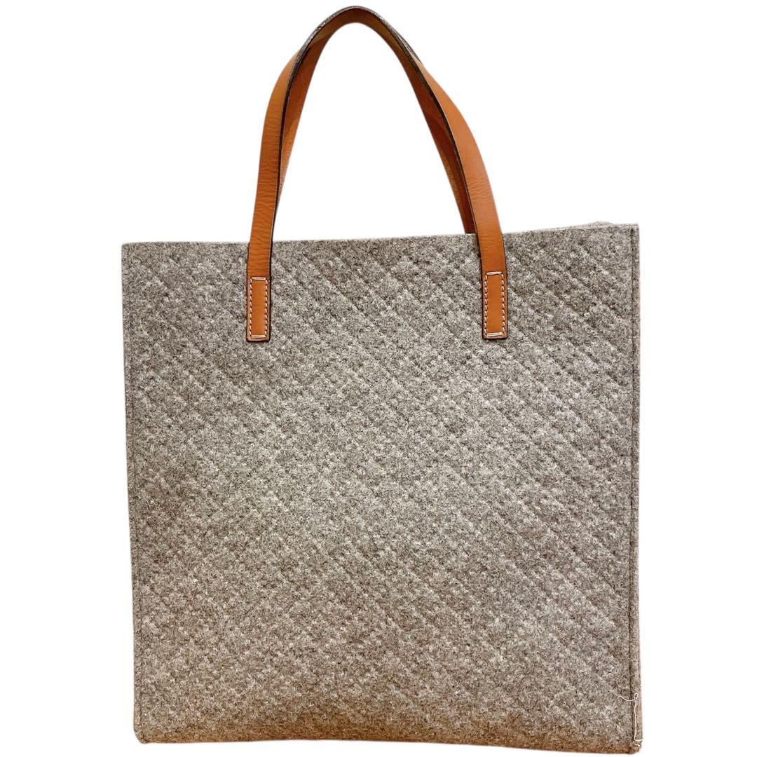 美品⚑GUCCI グッチ トートバッグ ディアマンテ グレー ウール