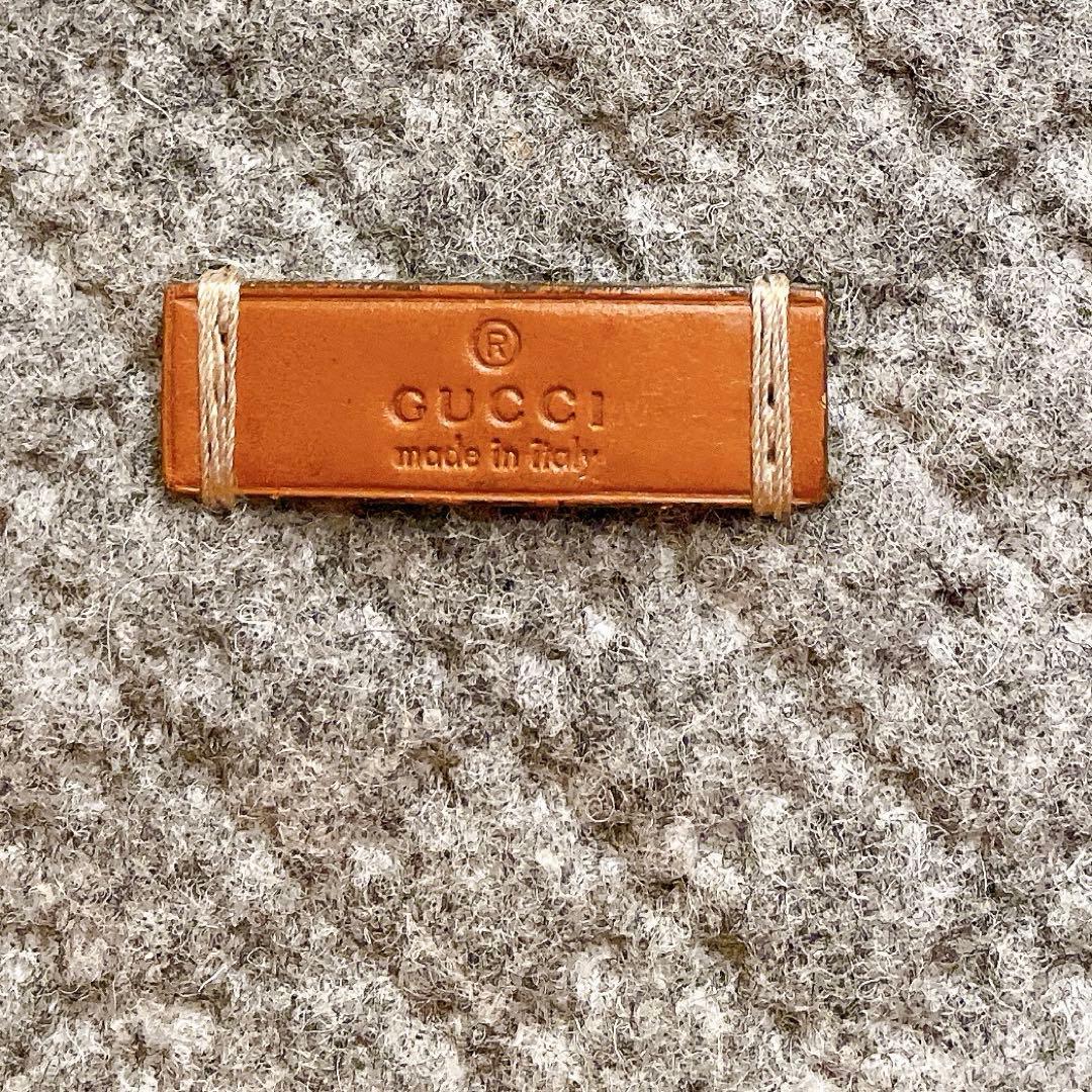 美品⚑GUCCI グッチ トートバッグ ディアマンテ グレー ウール