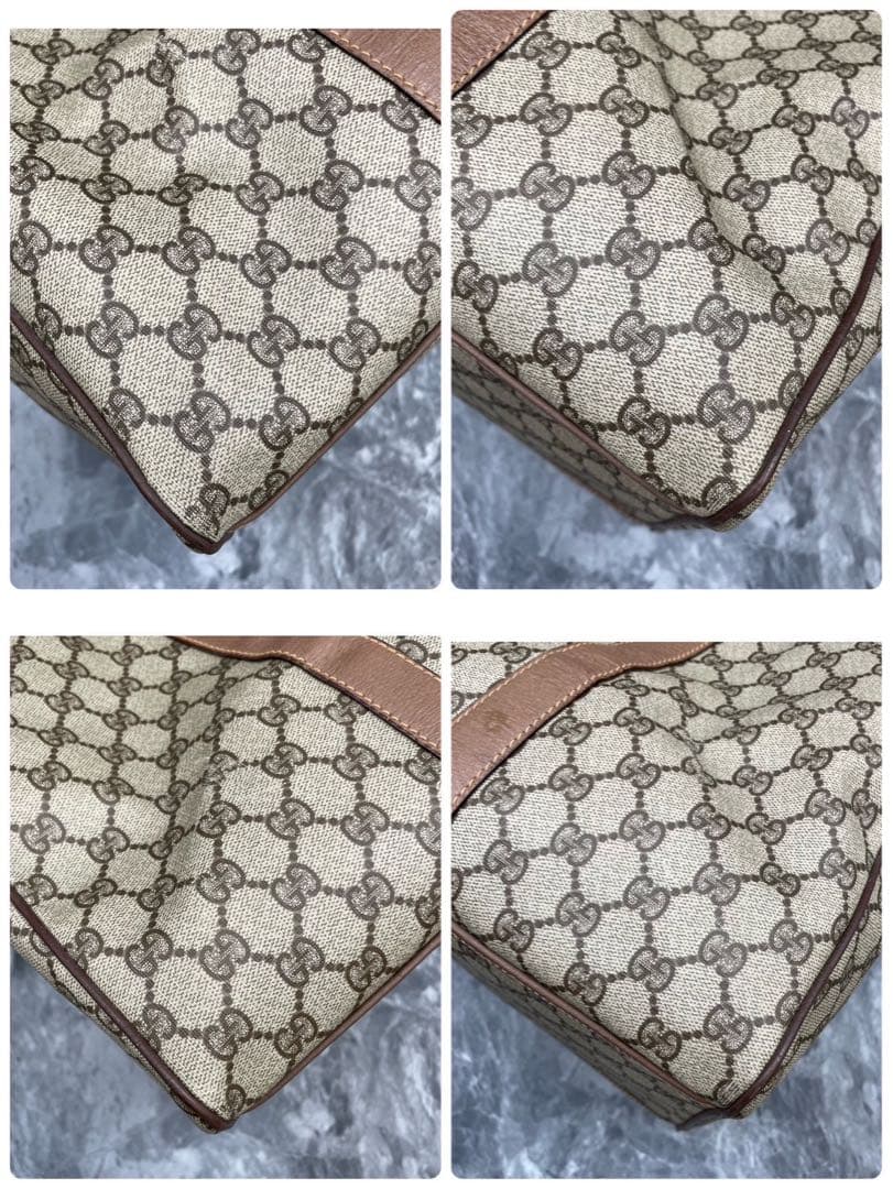 ✨美品✨GUCCI GG 2way ブラウン レザー ボストンバッグ ショルダー