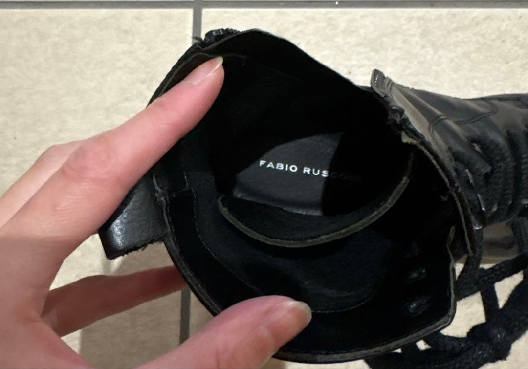 【美品】ファビオルスコーニ レースアップブーツ