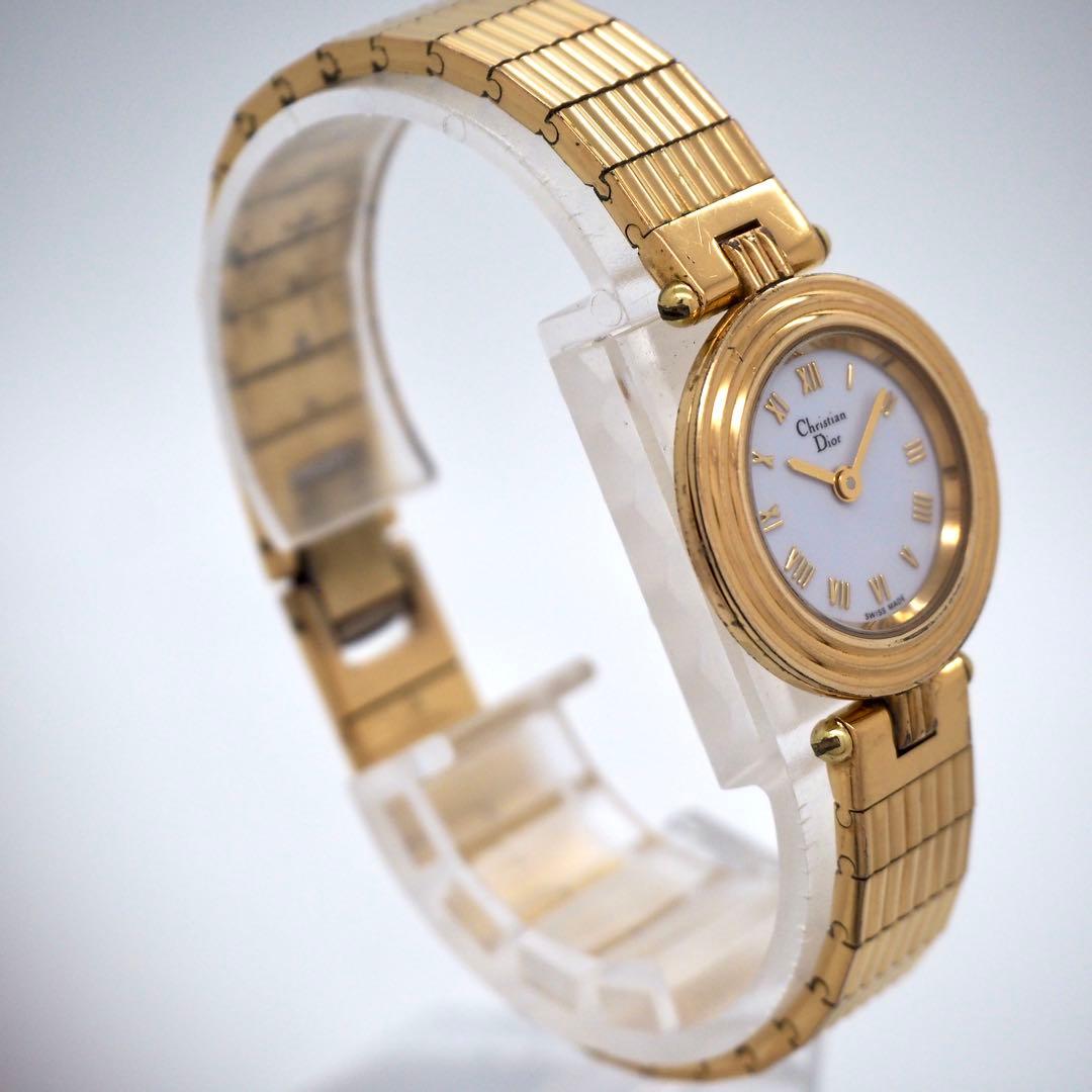 専用605 ディオール　時計　ゴールド　3051 レディース　ホワイト Dior