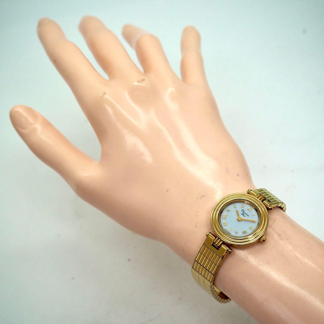 専用605 ディオール　時計　ゴールド　3051 レディース　ホワイト Dior