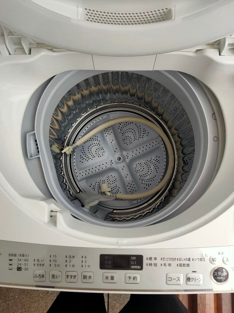 8/27まで。値下中【22年製】SHARP ES-GE7F 自動洗濯機 7kg