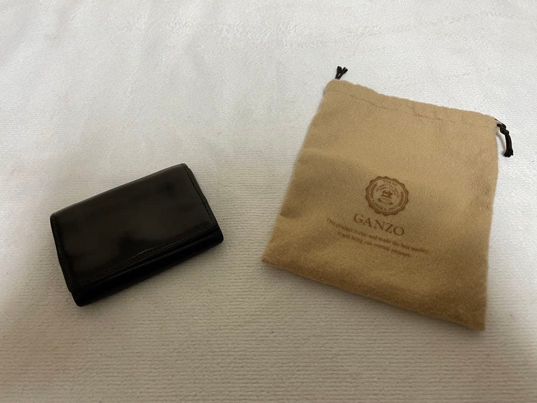 GANZO ガンゾGUD2 カード入れ付き小銭入れ バーガンディ