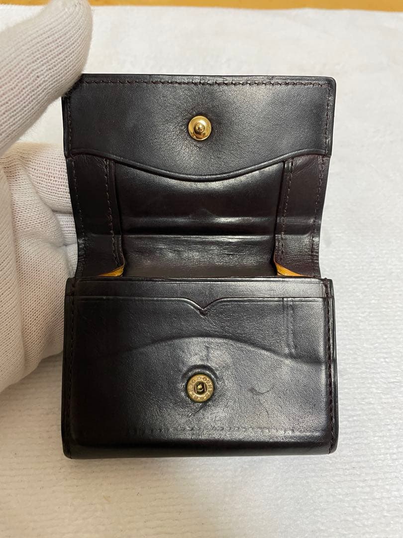 GANZO ガンゾGUD2 カード入れ付き小銭入れ バーガンディ