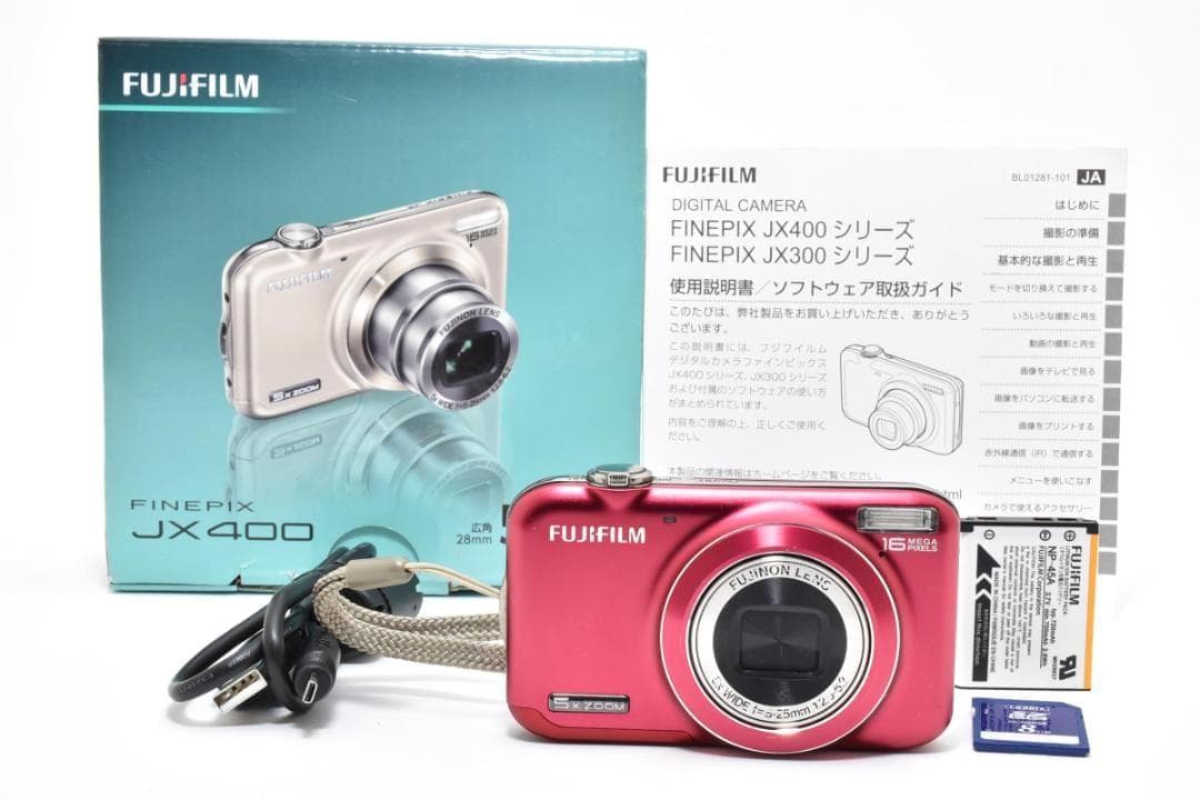 フジフィルム　FUJIFILM FINEPIX JX400 ピンク 《元箱付属》