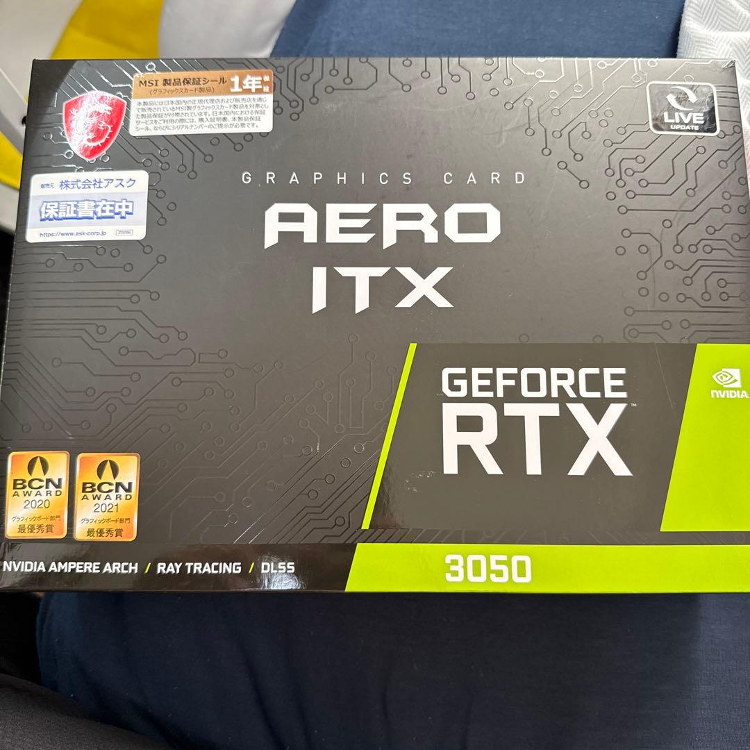 MSI GEFORCE RTX 3050 AERO ITX グラボ　ゲーミング