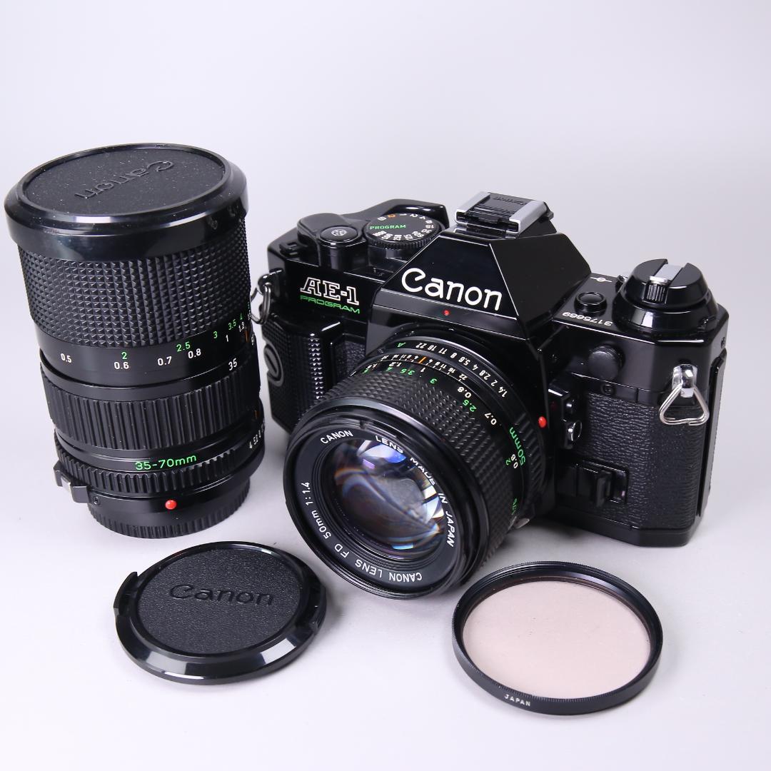 ☆完全動作＆美品☆Canon AE-1 PROGRAM レンズ２本　＃510