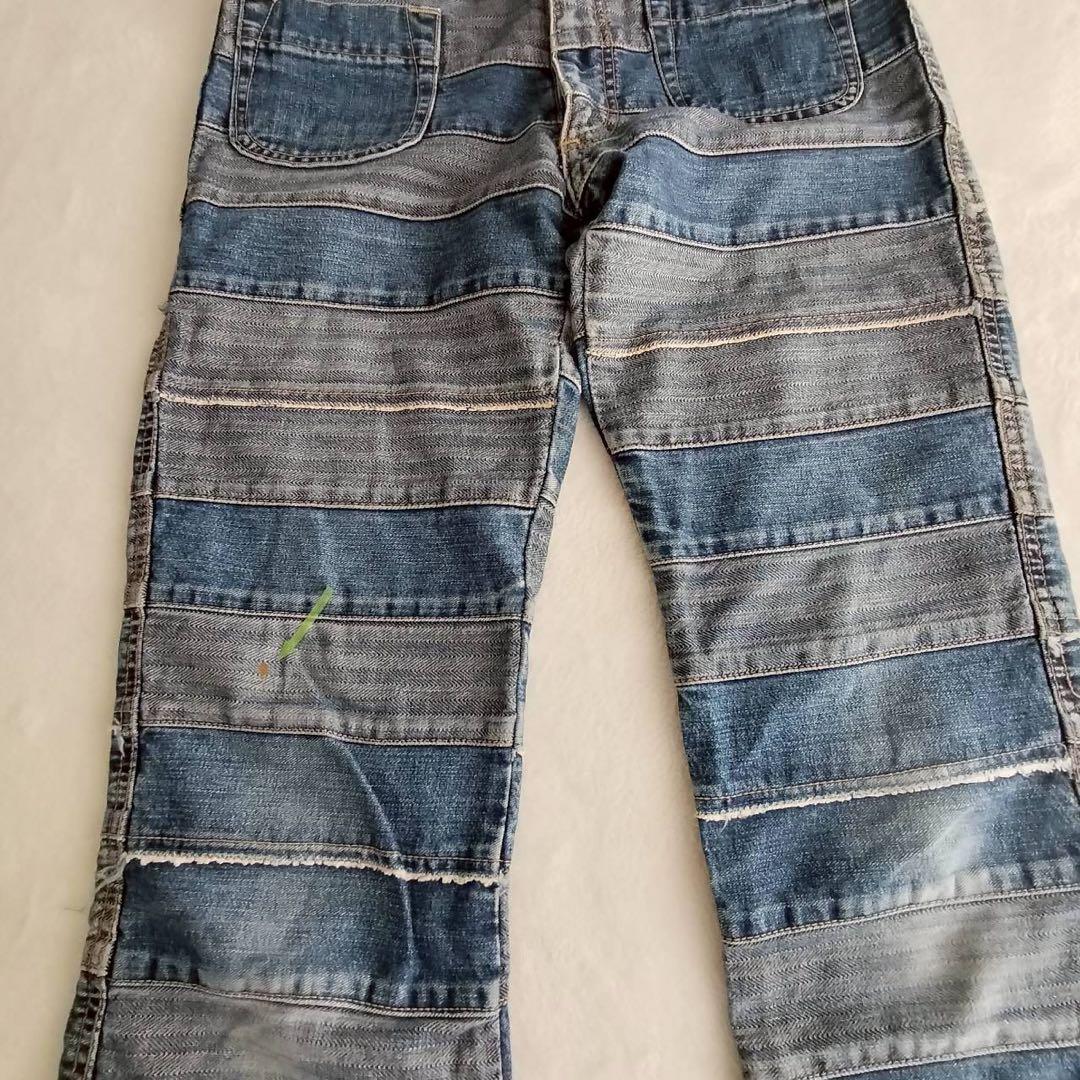 90s 初期　ヒステリックグラマー ツギハギデニム ウミヘビ　S フレア　y2k