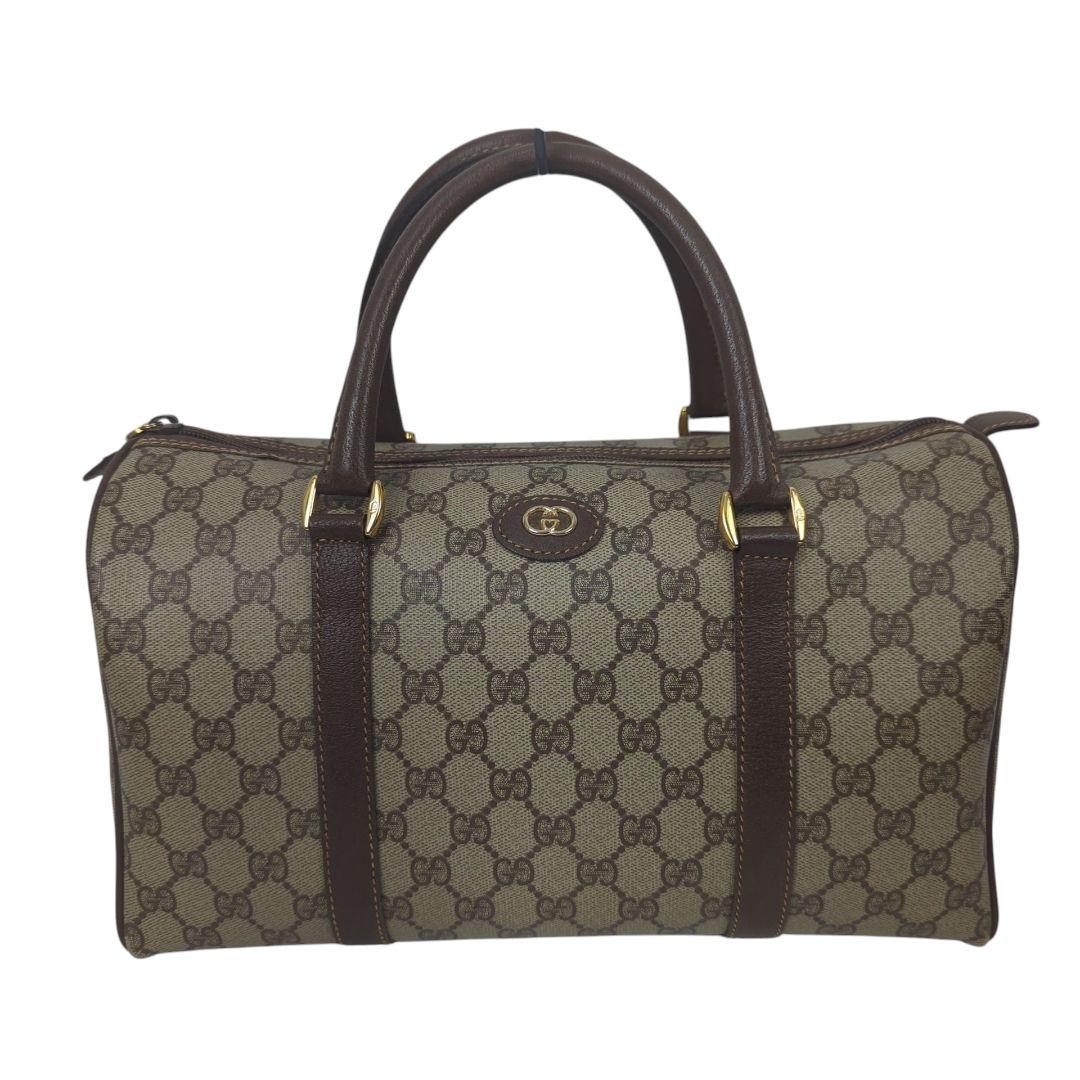 【良品】GUCCI オールド グッチ GG柄 ミニボストン ハンドバッグ