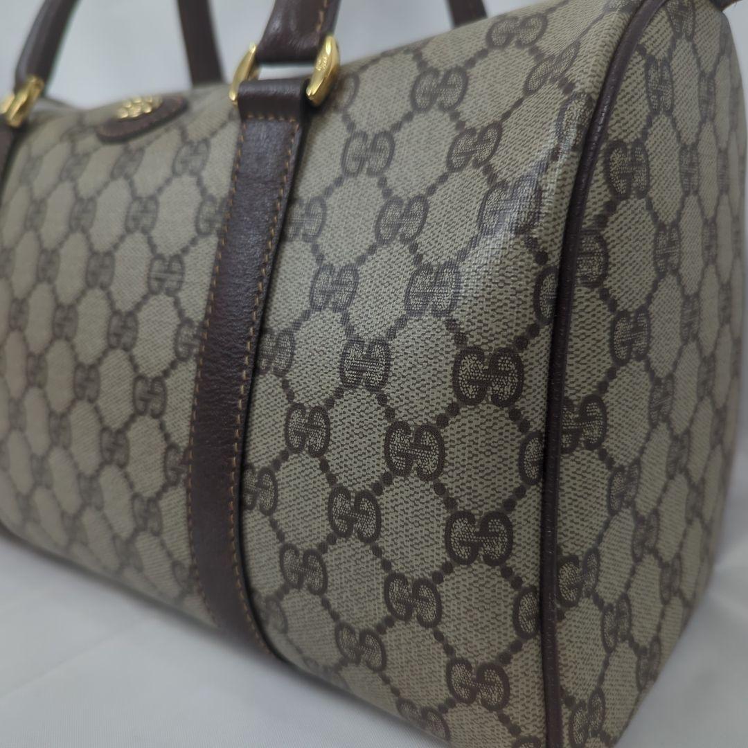 【良品】GUCCI オールド グッチ GG柄 ミニボストン ハンドバッグ