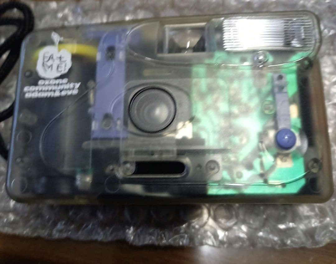 ☆ノベルティ☆レア☆平成☆オゾンコミニティ☆レトロ☆スケルトン♪カメラ