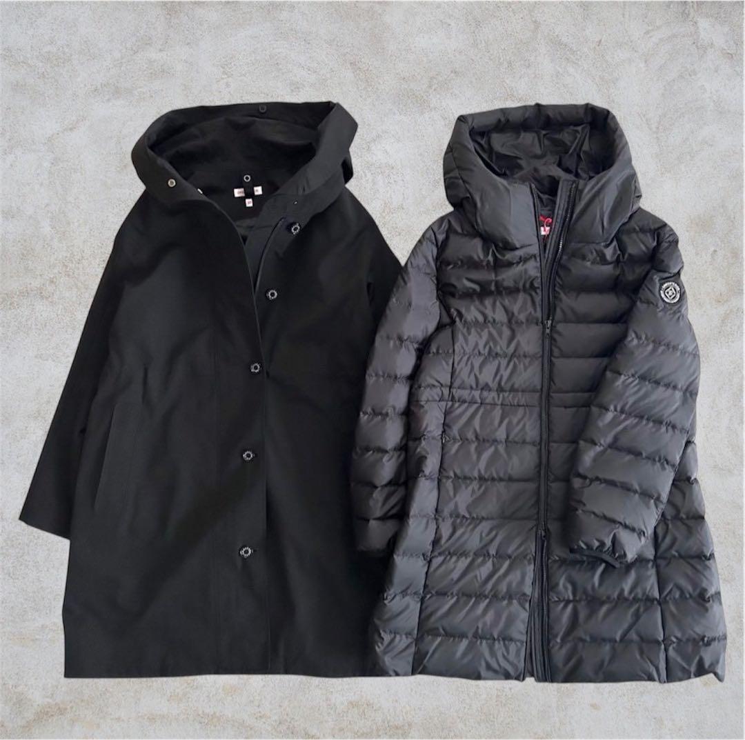 ★BAGEL☆★　ドレステリア 3WAYダウンライナーコート 黒 36