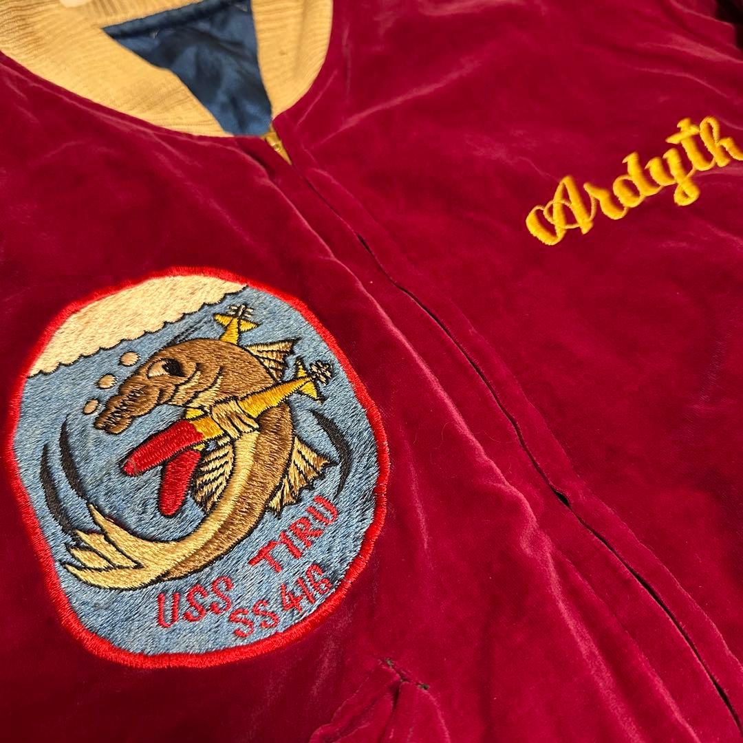 事*可様 60's USS TIRU SS-416 スカジャン 希少