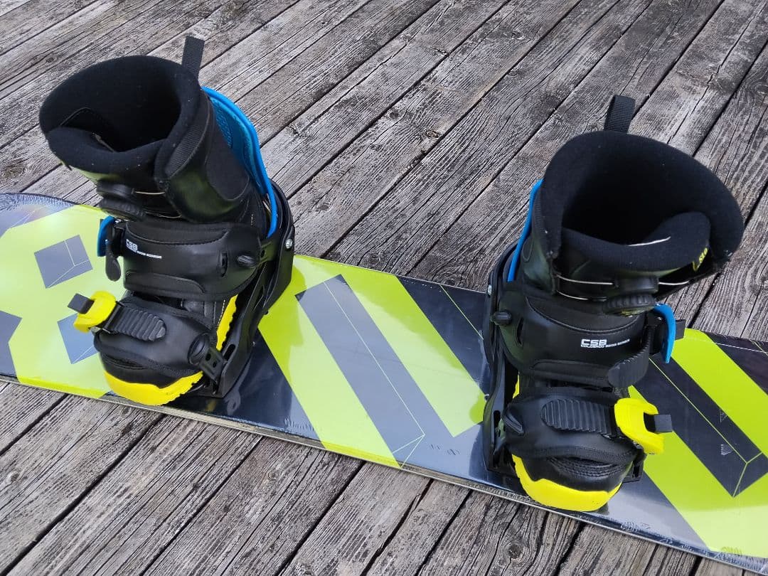 子供用 スノーボード3点セット DUB 108cm ビン BOAブーツ 20.5