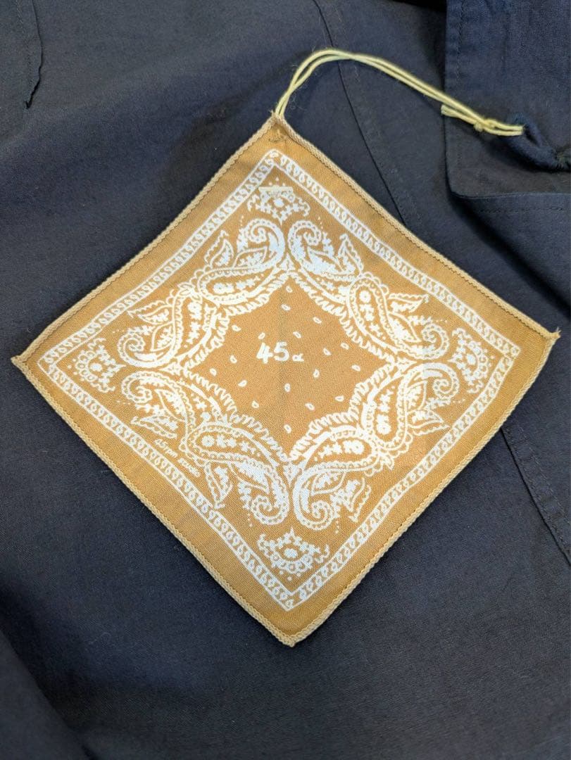 【新品・タグ付き】45R チャイナ インディゴ コットン ジャケット 2/M