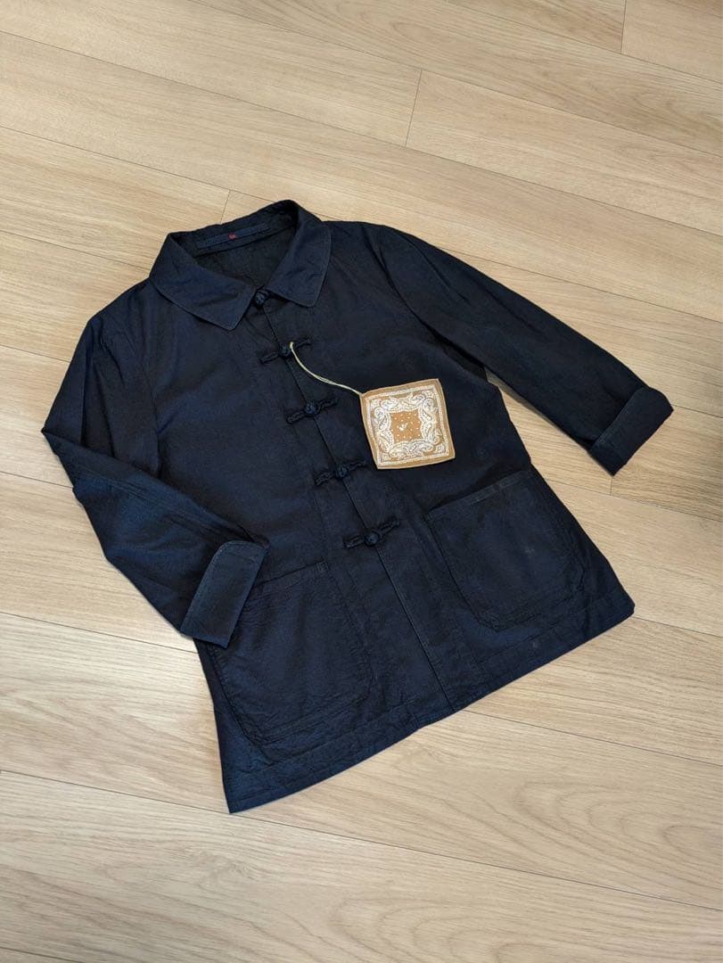【新品・タグ付き】45R チャイナ インディゴ コットン ジャケット 2/M