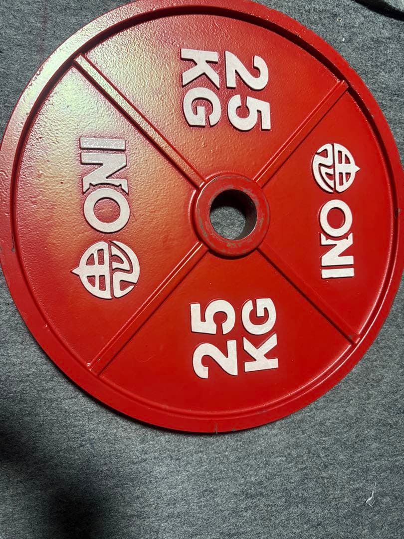 ONI 25 KG ダンベルプレート 赤
