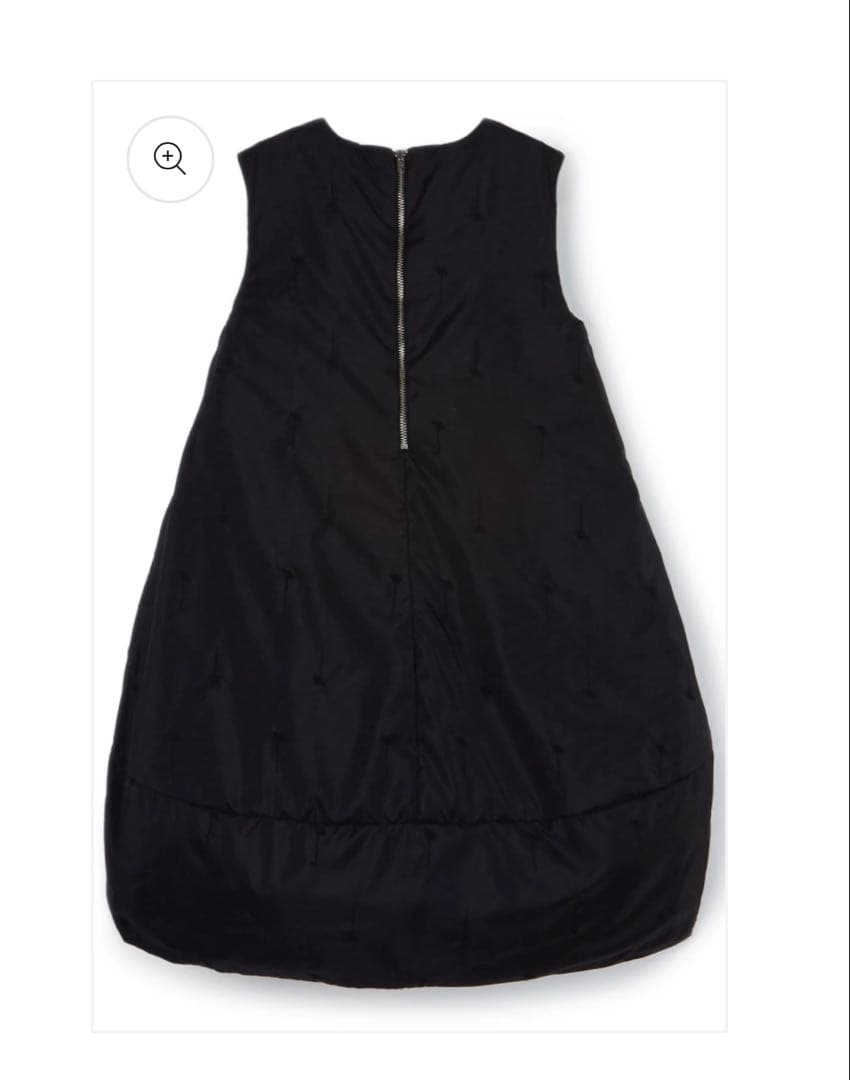 ウルフアンドリタ 中綿入 ワンピース 14y 花柄 刺繍 黒 150 160