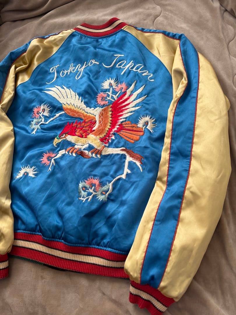 テーラー東洋 ２面用 鷲 龍 日本限定 スカジャン vintage サテン