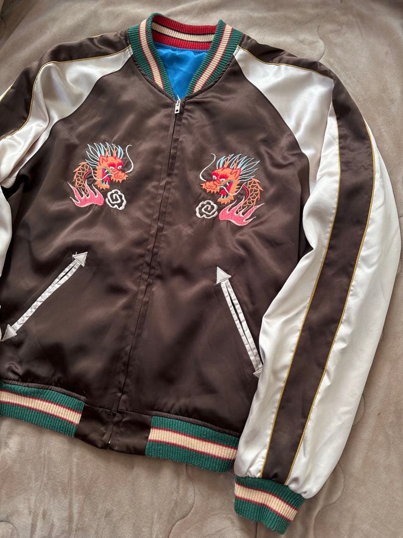 テーラー東洋 ２面用 鷲 龍 日本限定 スカジャン vintage サテン