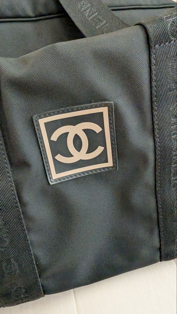 CHANEL ブラック ボストンバッグ　ゴルフ、ジムにも