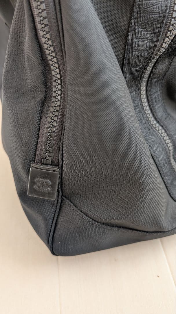 CHANEL ブラック ボストンバッグ　ゴルフ、ジムにも