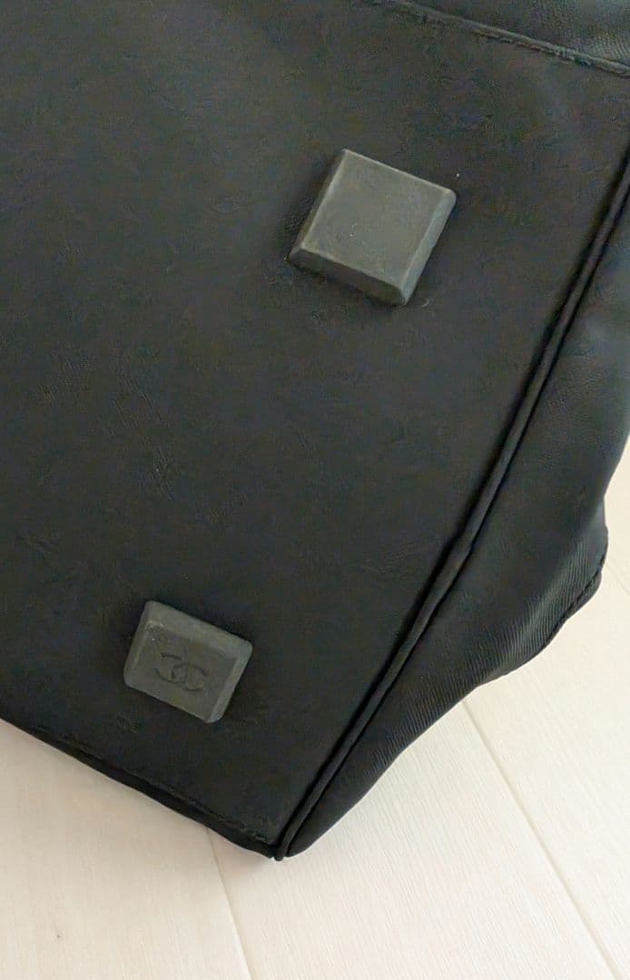 CHANEL ブラック ボストンバッグ　ゴルフ、ジムにも