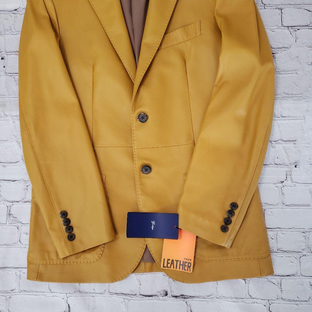 G-STAGE レザーシングルジャケット マスタード新品
