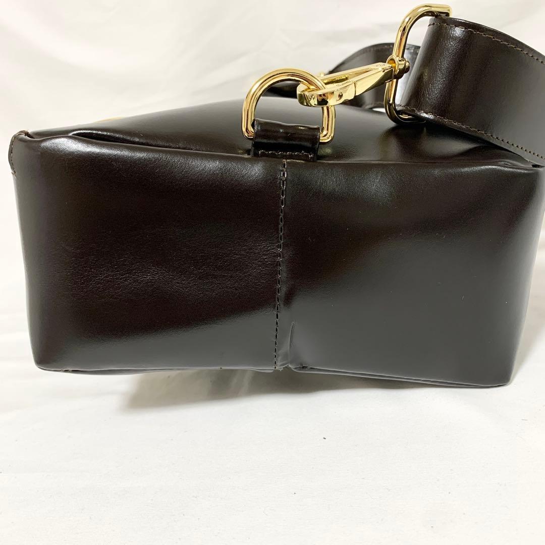 DAYSART イタリアンレザー ボディバッグ ブラウン 左右掛け