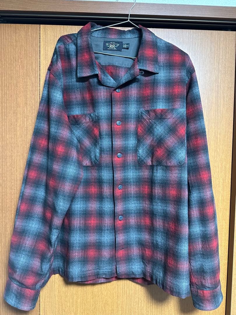 RRL オンブレチェックシャツ　XXL