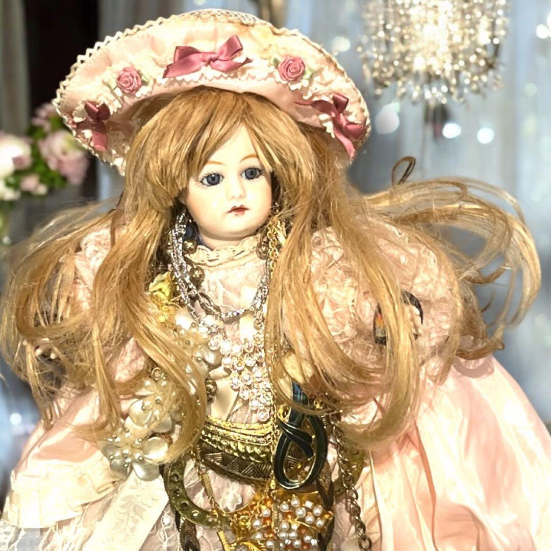 沙羅 アンティーク ビスクドール ゴーチェ ヘッド✕現代ビスクボディ再構成