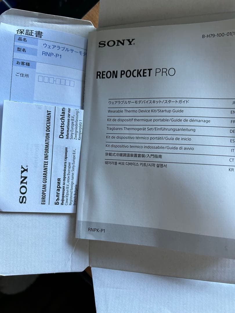 早い者勝ち　美品　SONY REON POCKET PRO