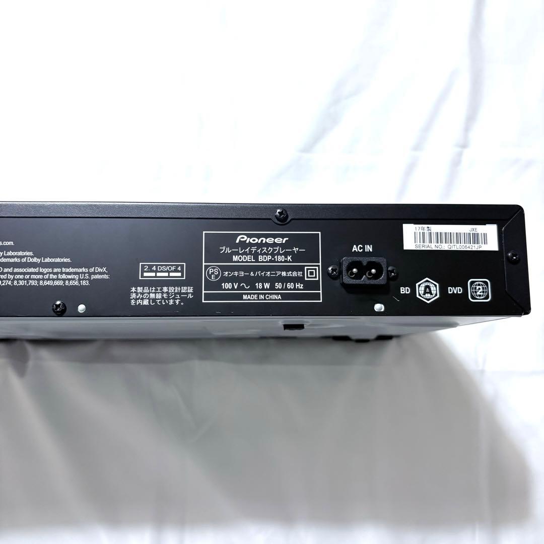 Pioneer ブルーレイプレイヤー BDP-180-K 動作確認済み
