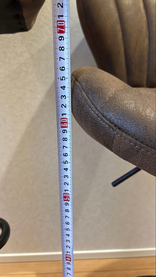 SALE❣️スエード風カウンターチェア　ブラウン 【1脚】