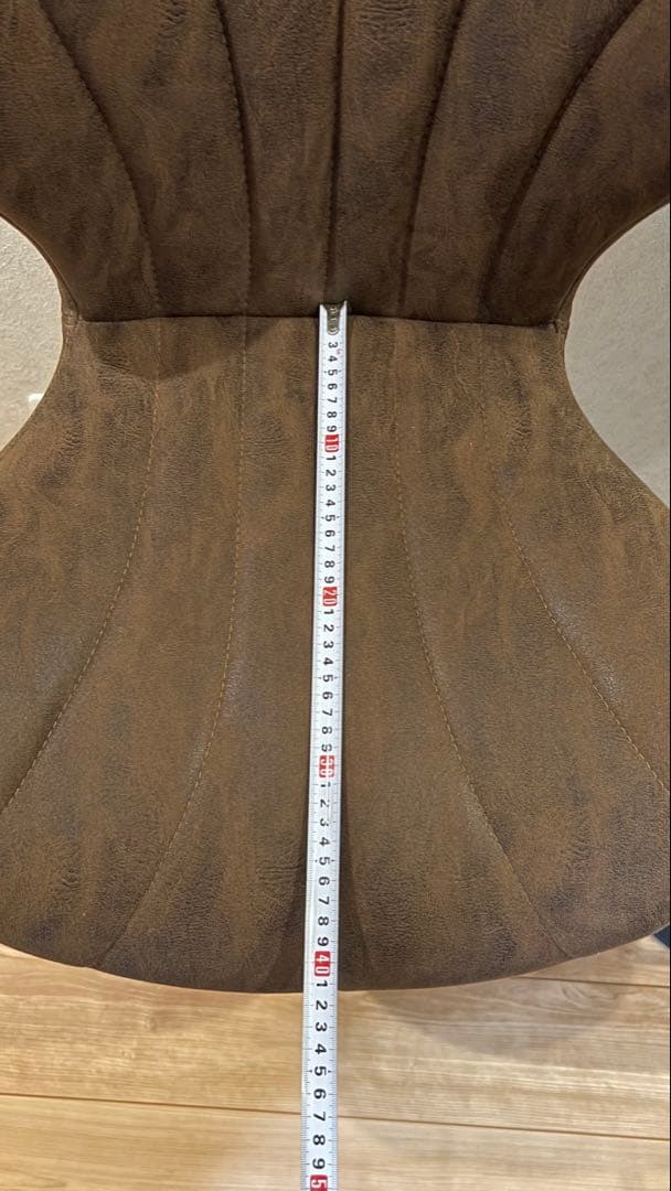 SALE❣️スエード風カウンターチェア　ブラウン 【1脚】