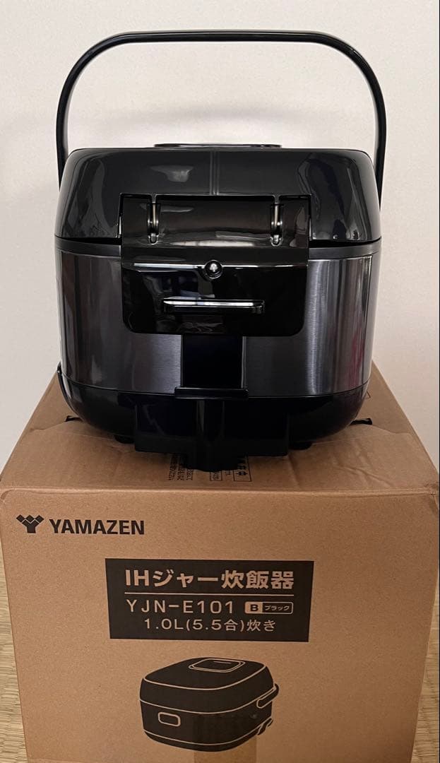 【美品】YAMAZEN山善　炊飯器5.5合IH YJN-E101 Bブラック