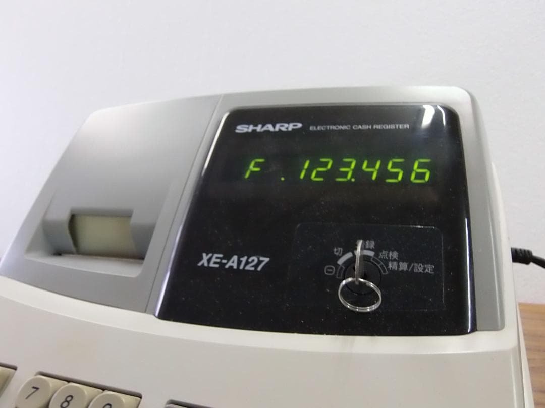 骨とう品　お金入れに　SHARP 電子レジスター　 XE-A127　2007年製