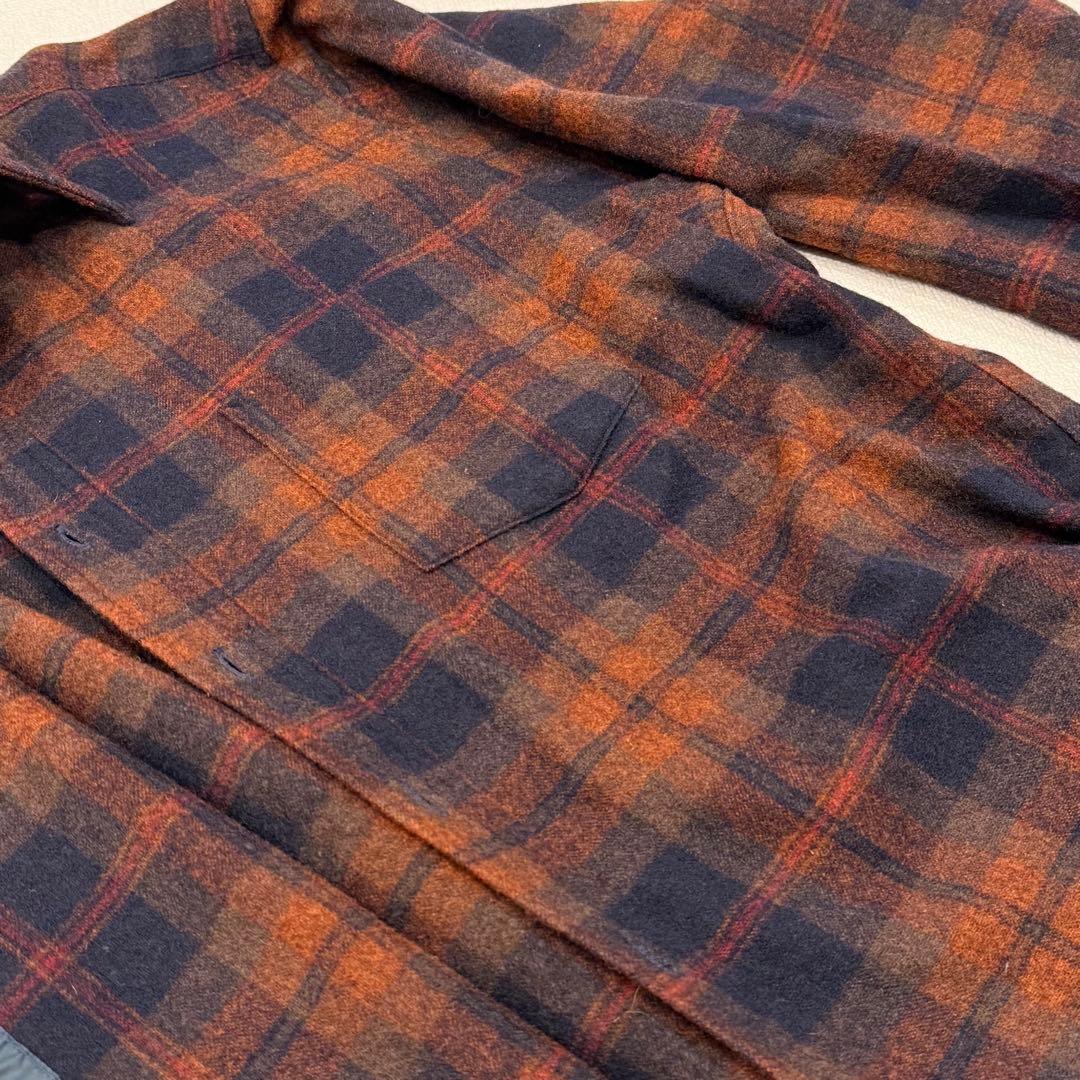 【美品】70’s PENDLETON ペンドルトン ウールシャツ XL チェック