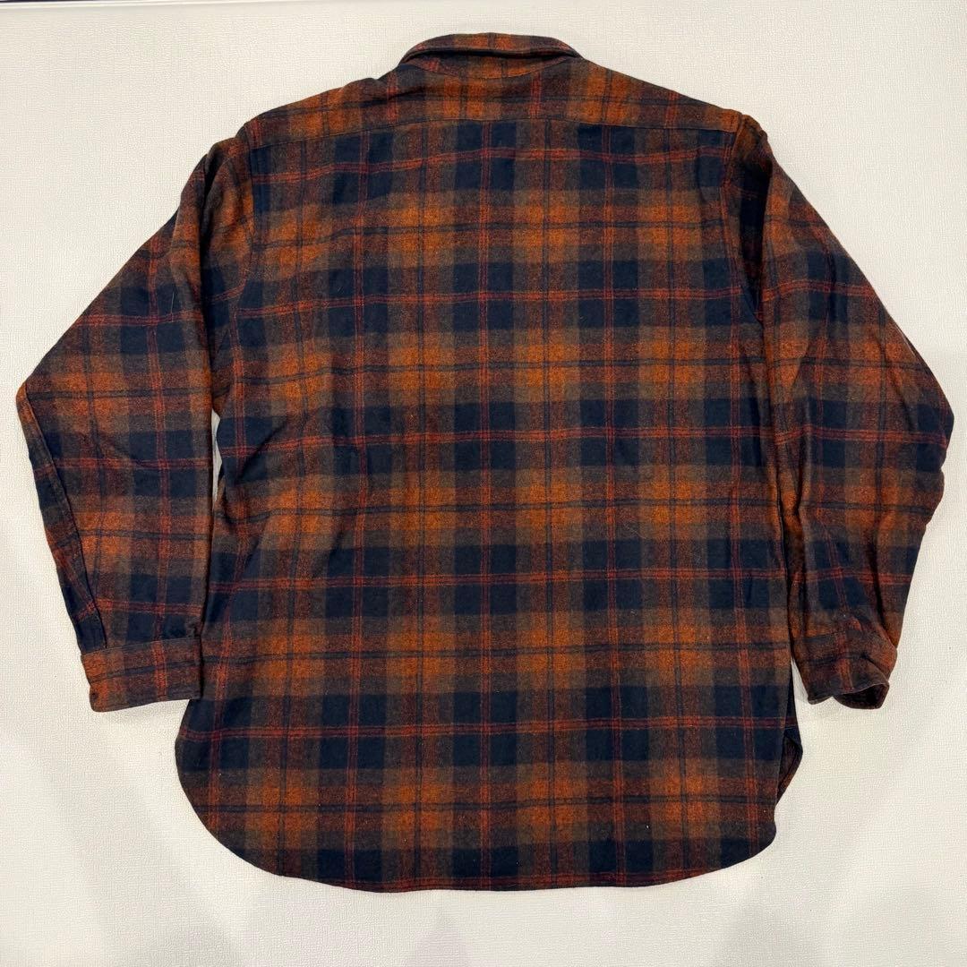 【美品】70’s PENDLETON ペンドルトン ウールシャツ XL チェック