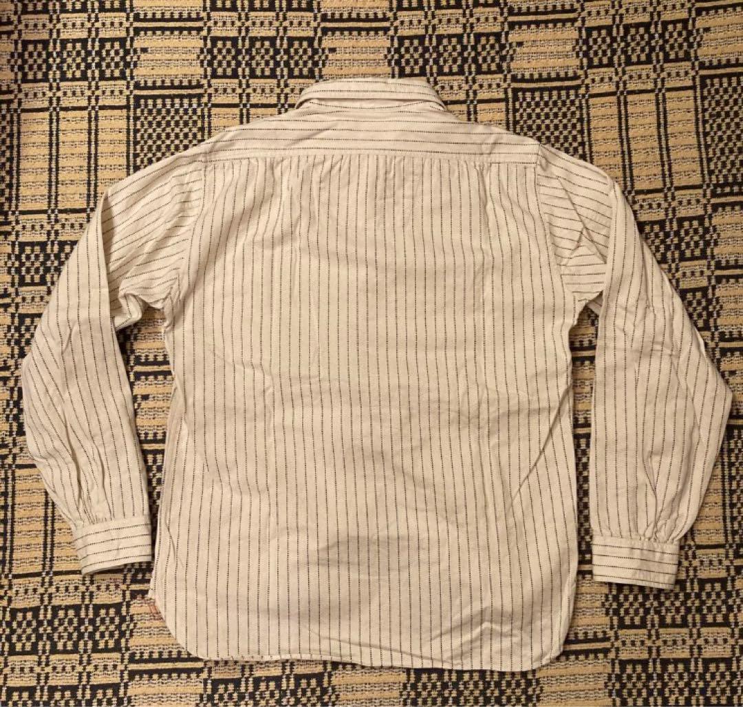 シュガーケーン FICTION ROMANCE ホワイトウォバッシュ シャツ