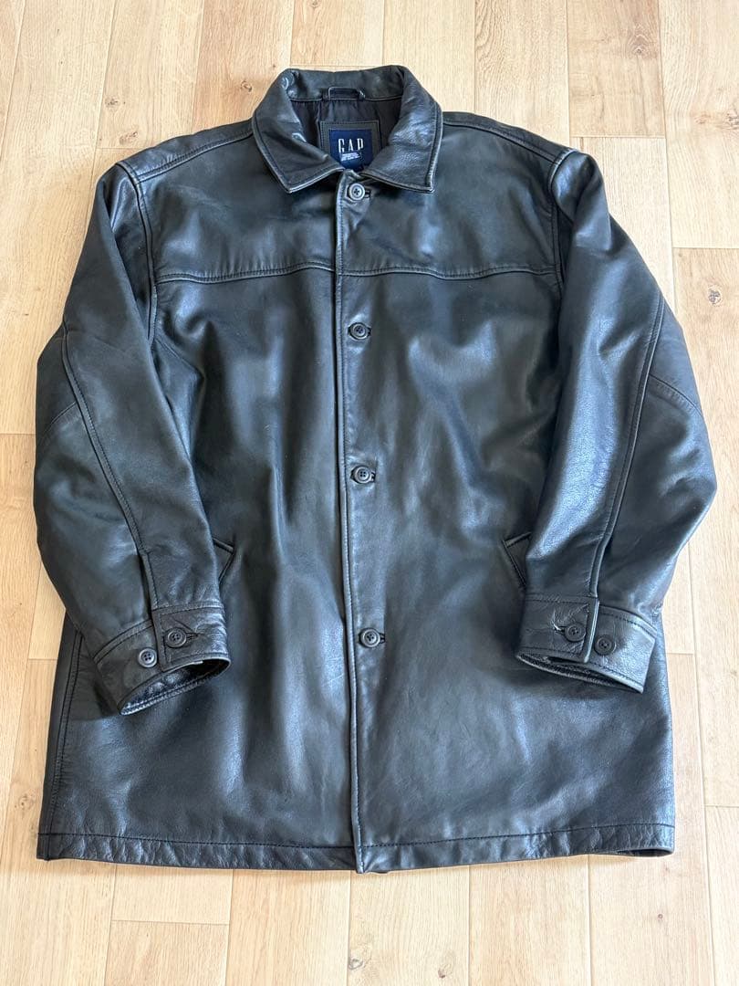 OLD GAP レザー カーコート　希少サイズ 野村訓一 着用 Lサイズ