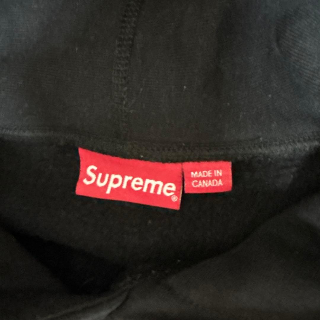 シュプリーム スモール ボックスロゴ フーデッド スウェットシャツ パーカー L