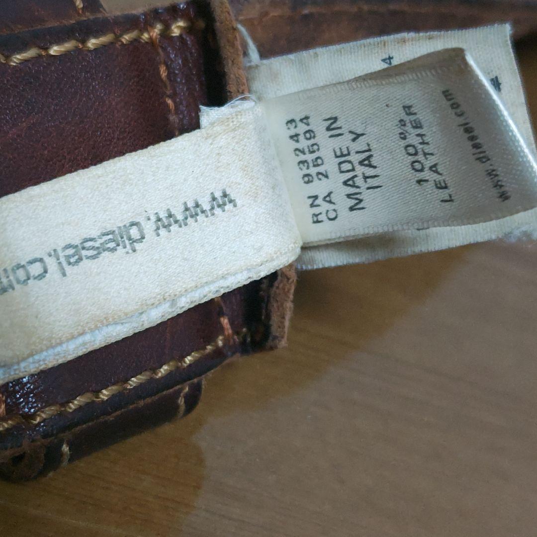 DIESEL 本革 ベルト イタリア製