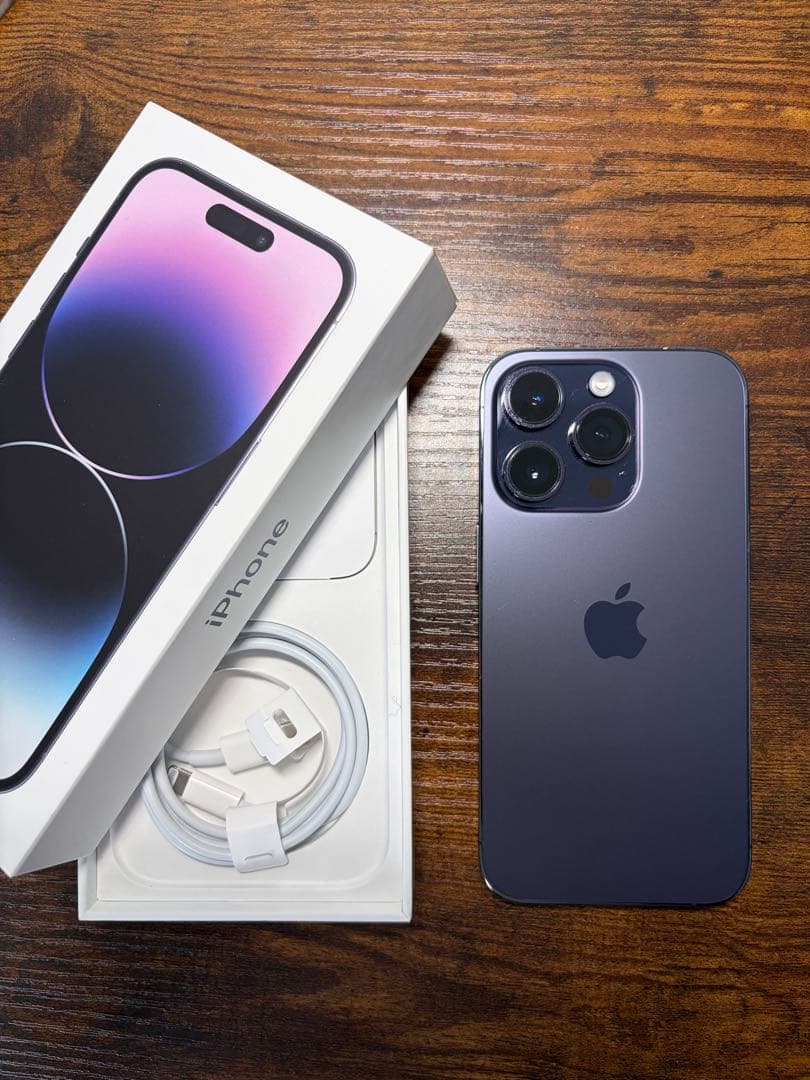 美品 Apple iPhone 14 Pro パープル 128GB SIMフリー