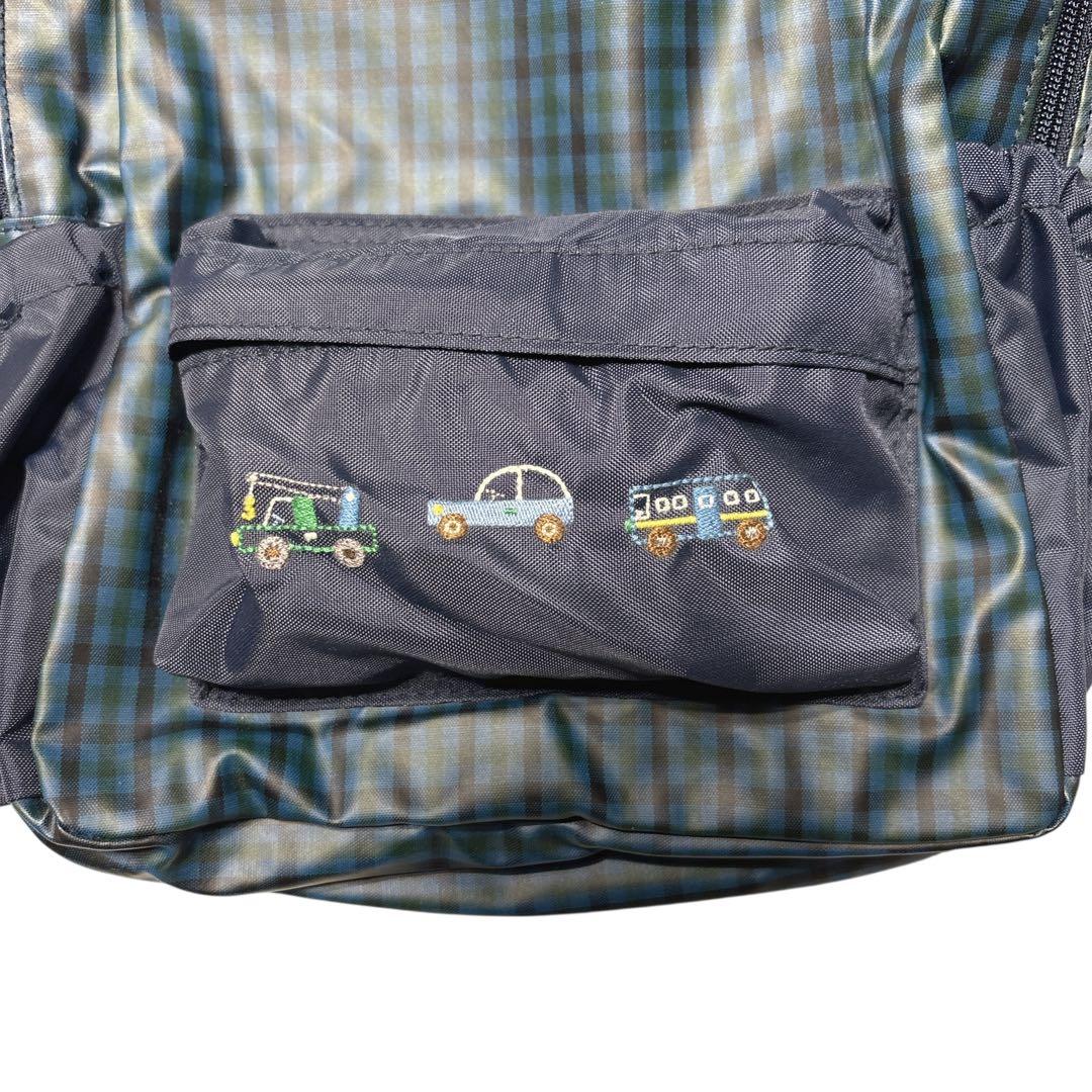 ［新品］familiar ファミリア　リュック　ネイビー チェック柄　キッズ
