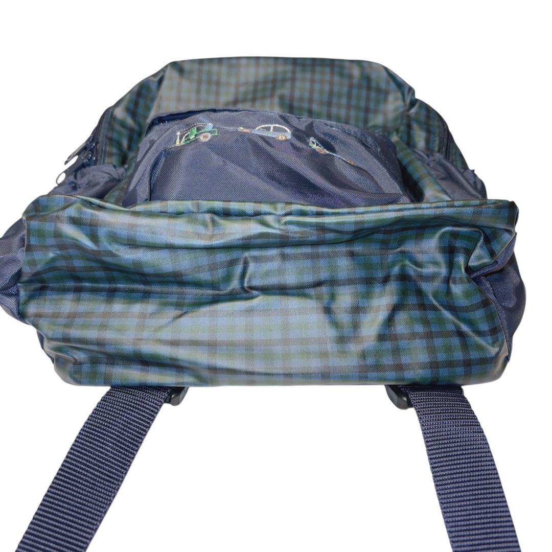 ［新品］familiar ファミリア　リュック　ネイビー チェック柄　キッズ