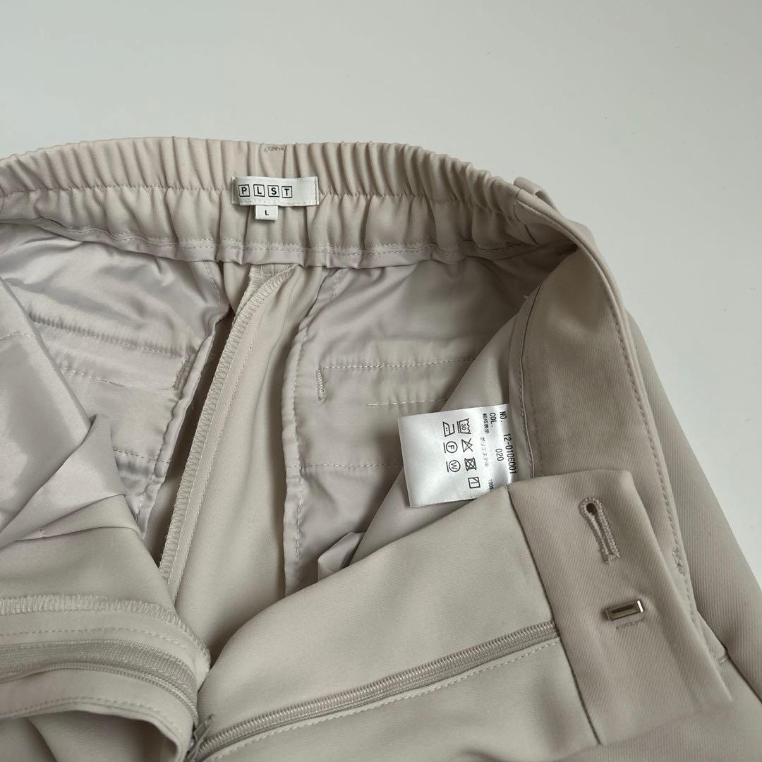 美品♡PLST プラステ　ノーカラー　ワイドパンツスーツ　セレモニー　L　手洗可