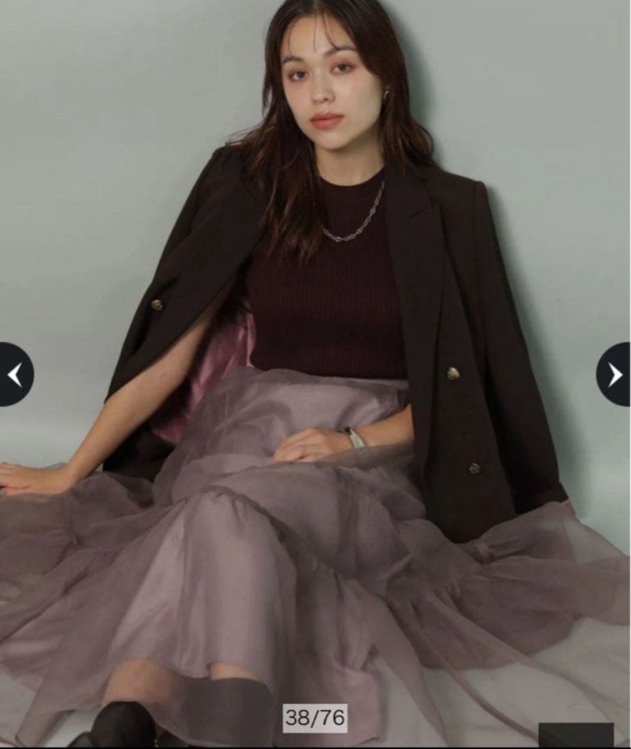 【新品】Arpege story♡オーガンティアードスカート