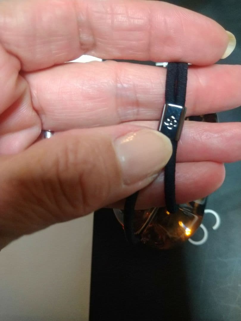 コレットマルーフ　アクリリック ラージ ティアドロップ ポニー ハート ノット